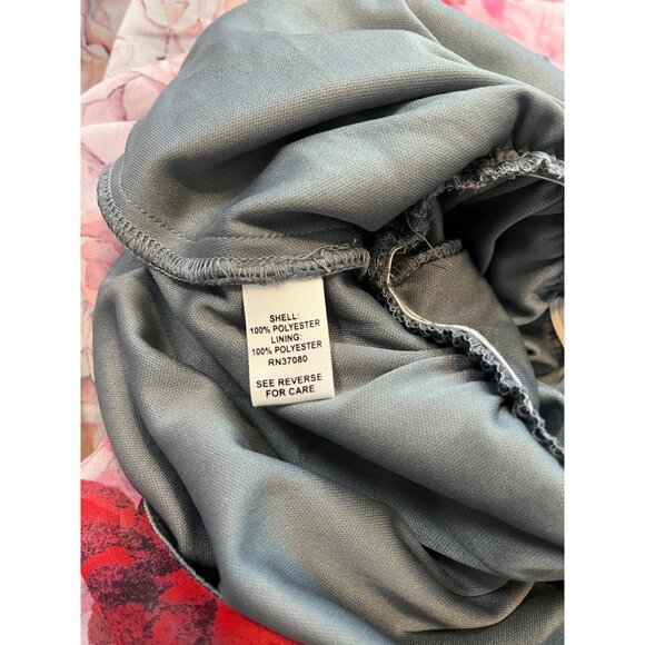 Cato Womens Sleeveless Floral Maxi Dress Size 12 Sheer Overlay Polyester Lined - Picture 7 of 8